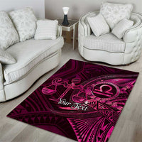 Personalised Polynesia Zodiac Libra Area Rug Galaxy Polynesian Pattern Chest Tattoo Style