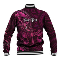 Personalised Polynesia Zodiac Libra Baseball Jacket Galaxy Polynesian Pattern Chest Tattoo Style