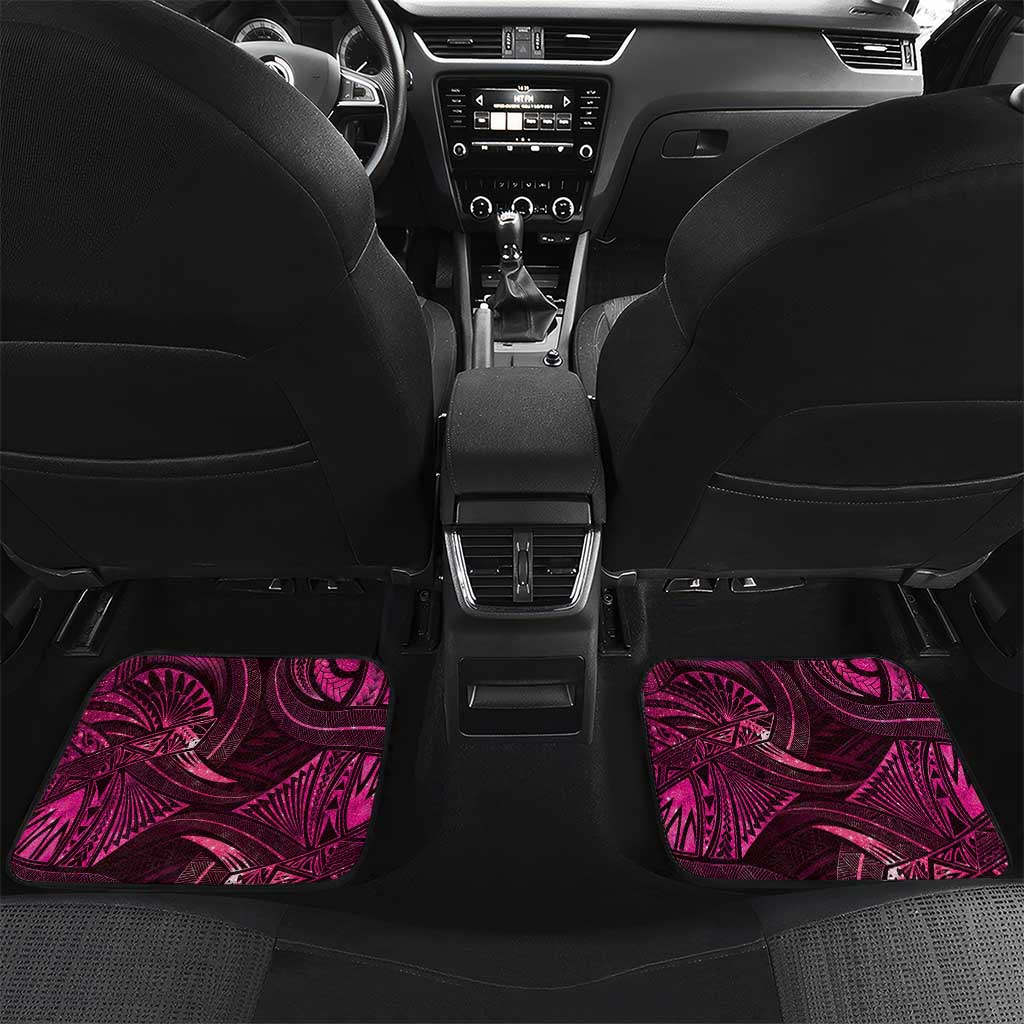 Personalised Polynesia Zodiac Libra Car Mats Galaxy Polynesian Pattern Chest Tattoo Style