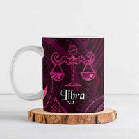 Personalised Polynesia Zodiac Libra Ceramic Mug Galaxy Polynesian Pattern Chest Tattoo Style