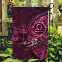 Personalised Polynesia Zodiac Libra Garden Flag Galaxy Polynesian Pattern Chest Tattoo Style
