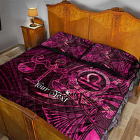 Personalised Polynesia Zodiac Libra Quilt Bed Set Galaxy Polynesian Pattern Chest Tattoo Style