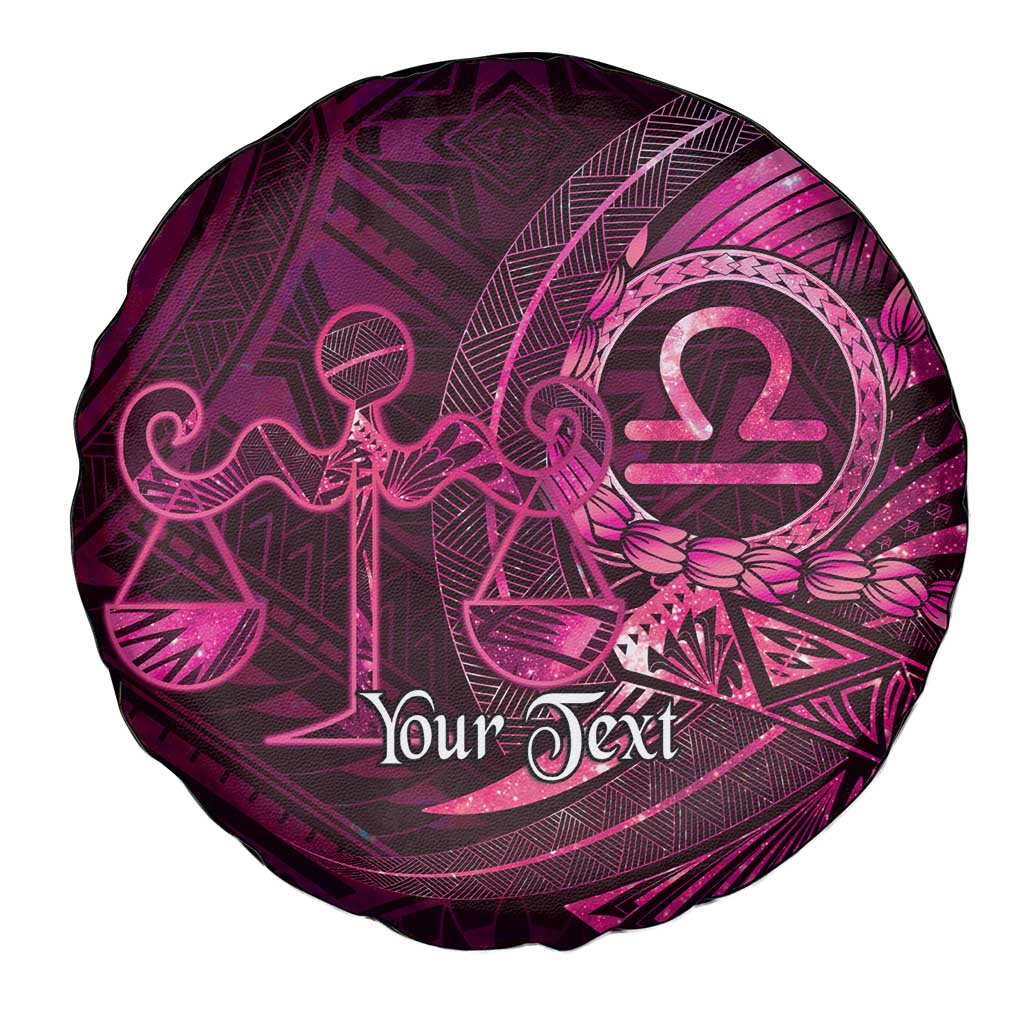 Personalised Polynesia Zodiac Libra Spare Tire Cover Galaxy Polynesian Pattern Chest Tattoo Style
