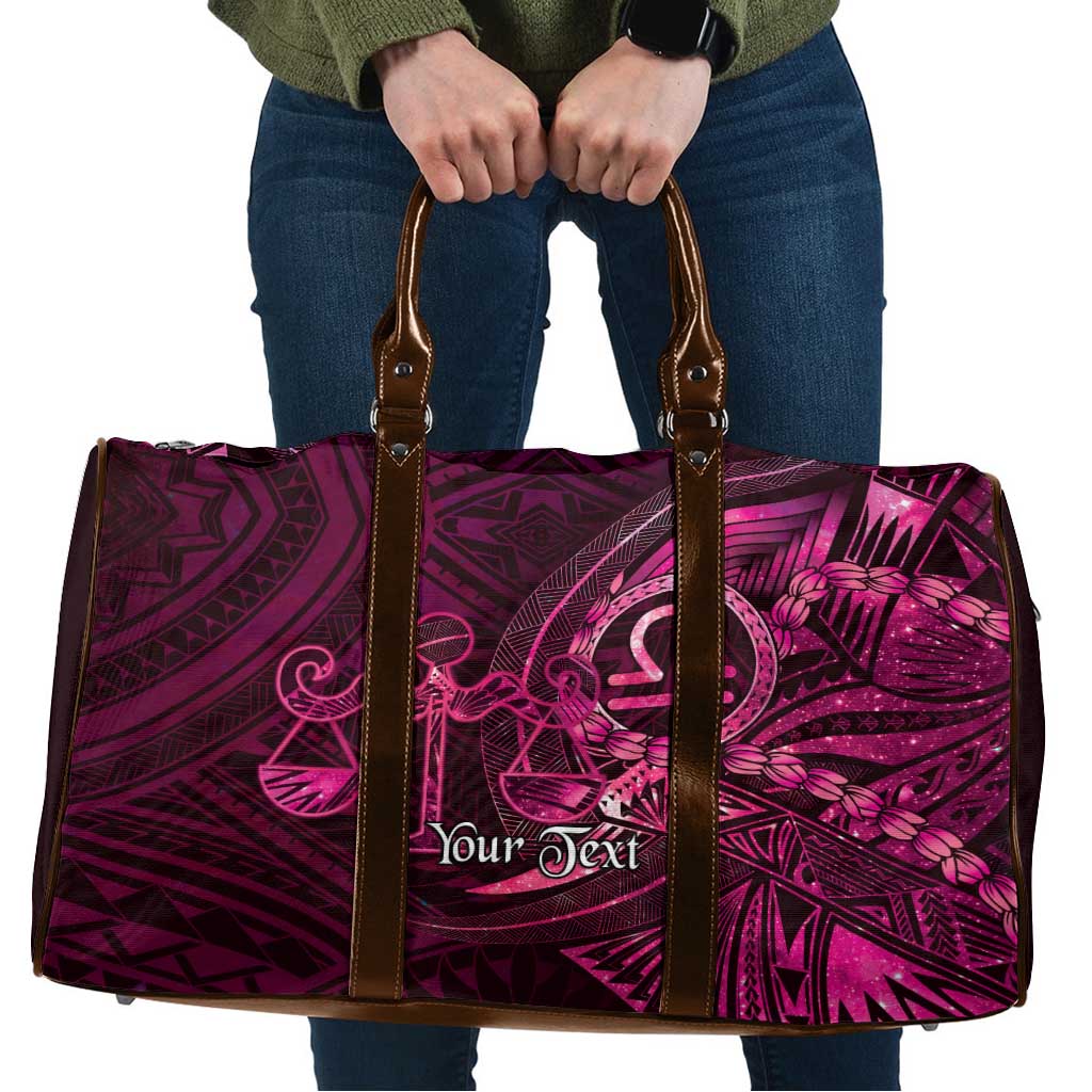 Personalised Polynesia Zodiac Libra Travel Bag Galaxy Polynesian Pattern Chest Tattoo Style