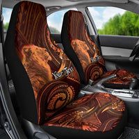 Personalised Polynesia Zodiac Leo Car Seat Cover Galaxy Polynesian Pattern Chest Tattoo Style LT14 - Polynesian Pride