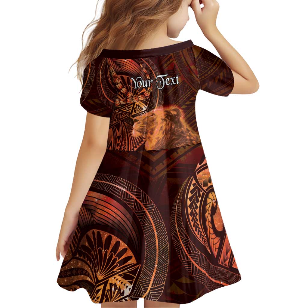 Personalised Polynesia Zodiac Leo Family Matching Puletasi and Hawaiian Shirt Galaxy Polynesian Pattern Chest Tattoo Style