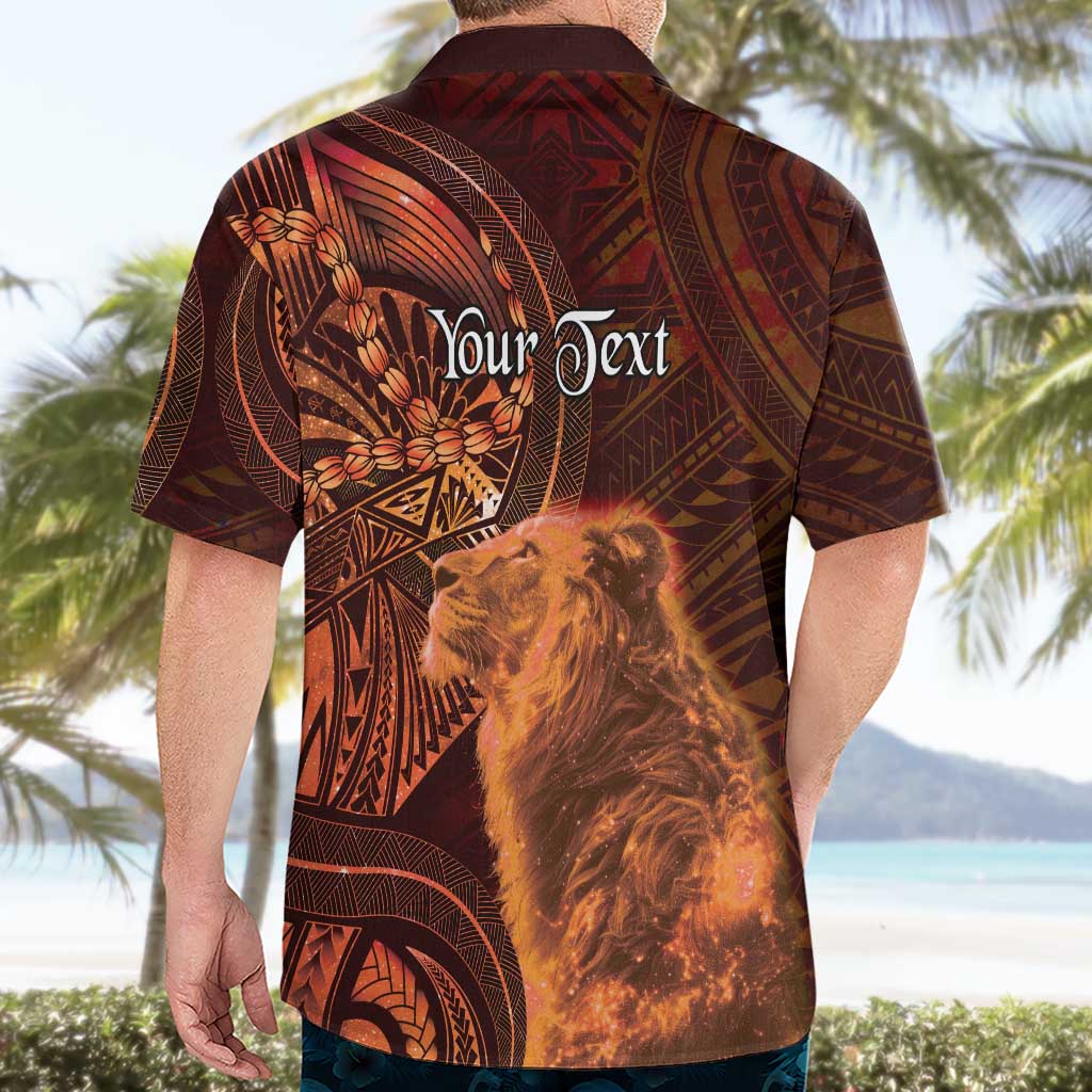 Personalised Polynesia Zodiac Leo Hawaiian Shirt Galaxy Polynesian Pattern Chest Tattoo Style LT14 - Polynesian Pride