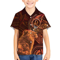 Personalised Polynesia Zodiac Leo Hawaiian Shirt Galaxy Polynesian Pattern Chest Tattoo Style LT14 - Polynesian Pride