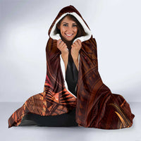 Personalised Polynesia Zodiac Leo Hooded Blanket Galaxy Polynesian Pattern Chest Tattoo Style