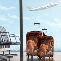 Personalised Polynesia Zodiac Leo Luggage Cover Galaxy Polynesian Pattern Chest Tattoo Style