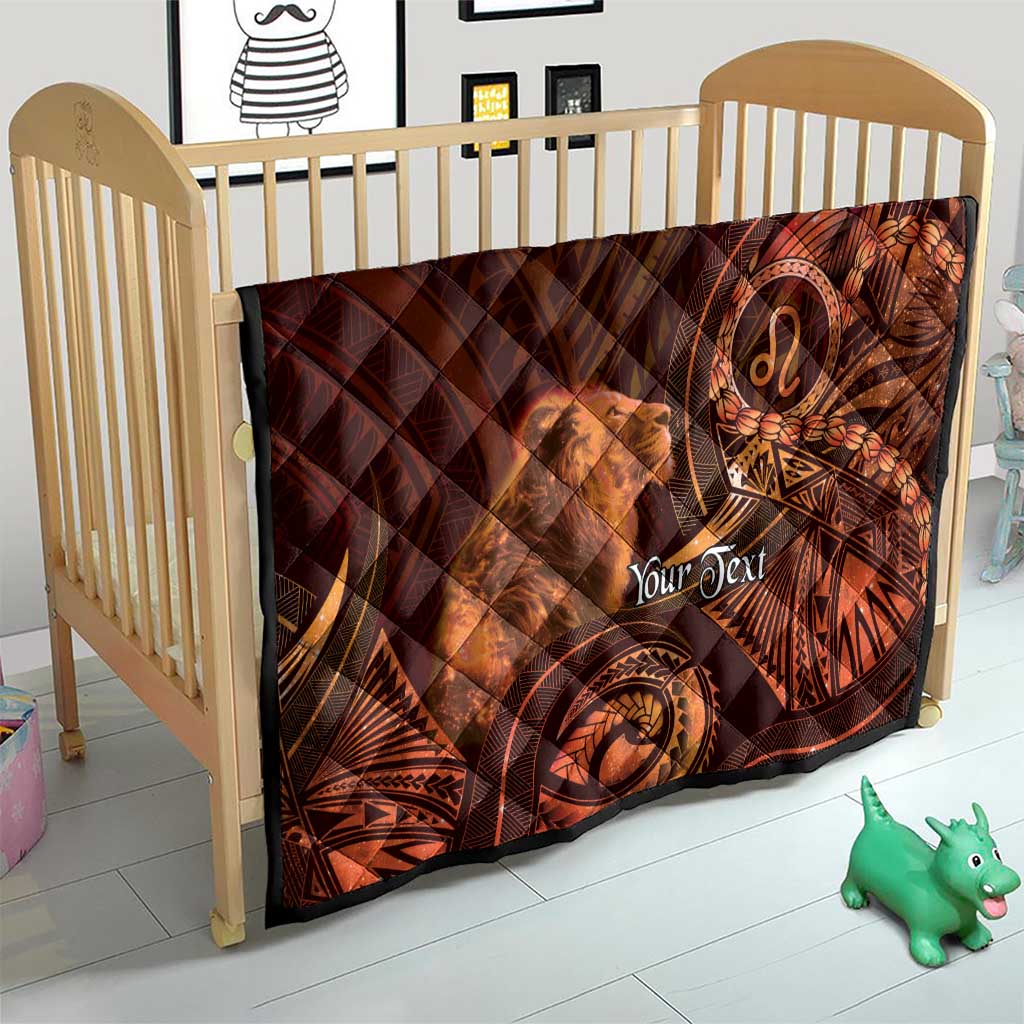Personalised Polynesia Zodiac Leo Quilt Galaxy Polynesian Pattern Chest Tattoo Style