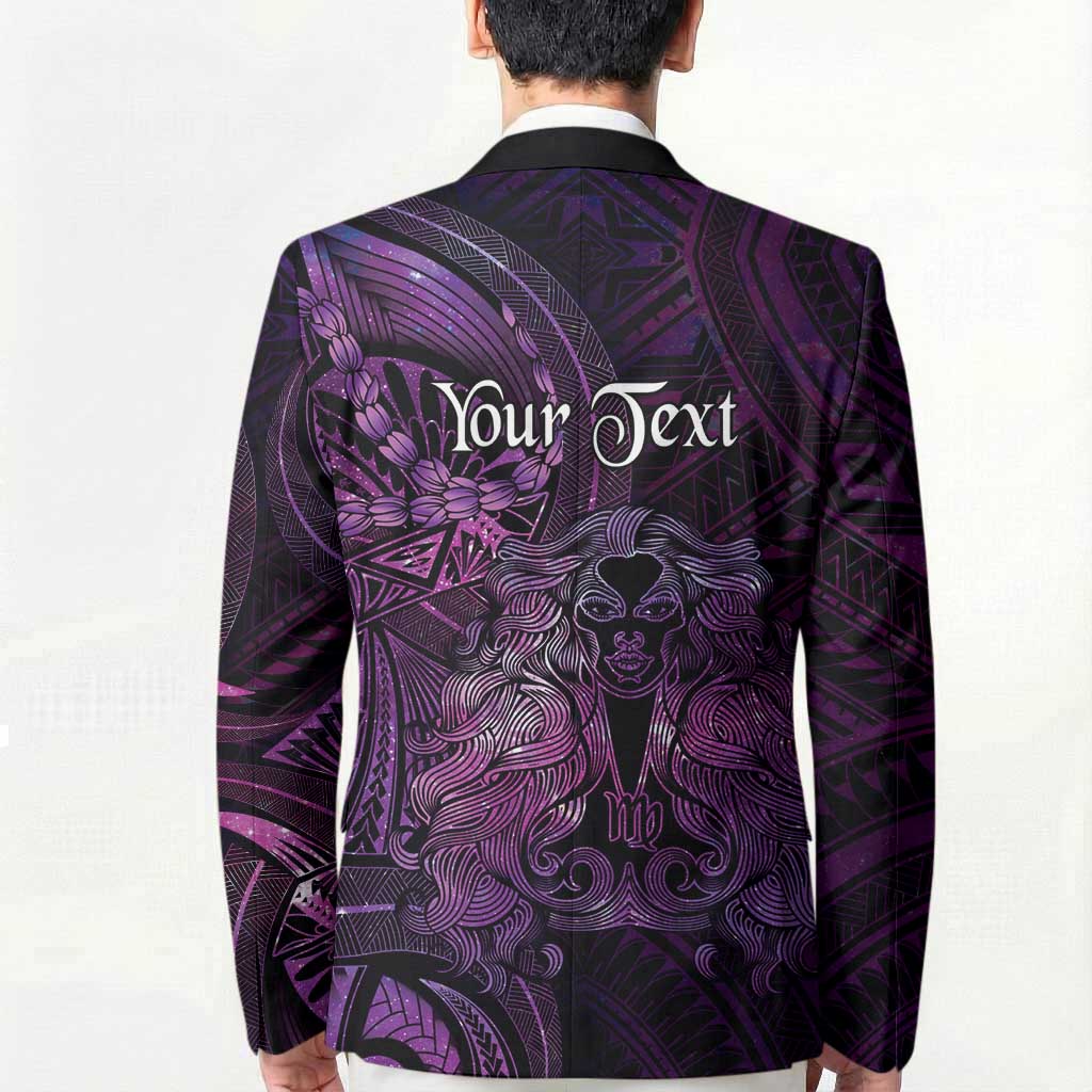 Personalised Polynesia Zodiac Virgo Blazer Galaxy Polynesian Pattern Chest Tattoo Style