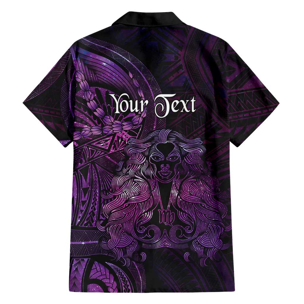 Personalised Polynesia Zodiac Virgo Family Matching Mermaid Dress and Hawaiian Shirt Galaxy Polynesian Pattern Chest Tattoo Style LT14 - Polynesian Pride