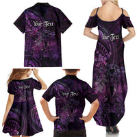 Personalised Polynesia Zodiac Virgo Family Matching Summer Maxi Dress and Hawaiian Shirt Galaxy Polynesian Pattern Chest Tattoo Style LT14 - Polynesian Pride