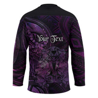 Personalised Polynesia Zodiac Virgo Hockey Jersey Galaxy Polynesian Pattern Chest Tattoo Style LT14 - Polynesian Pride