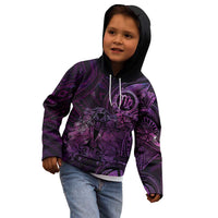 Personalised Polynesia Zodiac Virgo Kid Hoodie Galaxy Polynesian Pattern Chest Tattoo Style LT14 - Polynesian Pride