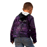 Personalised Polynesia Zodiac Virgo Kid Hoodie Galaxy Polynesian Pattern Chest Tattoo Style LT14 - Polynesian Pride