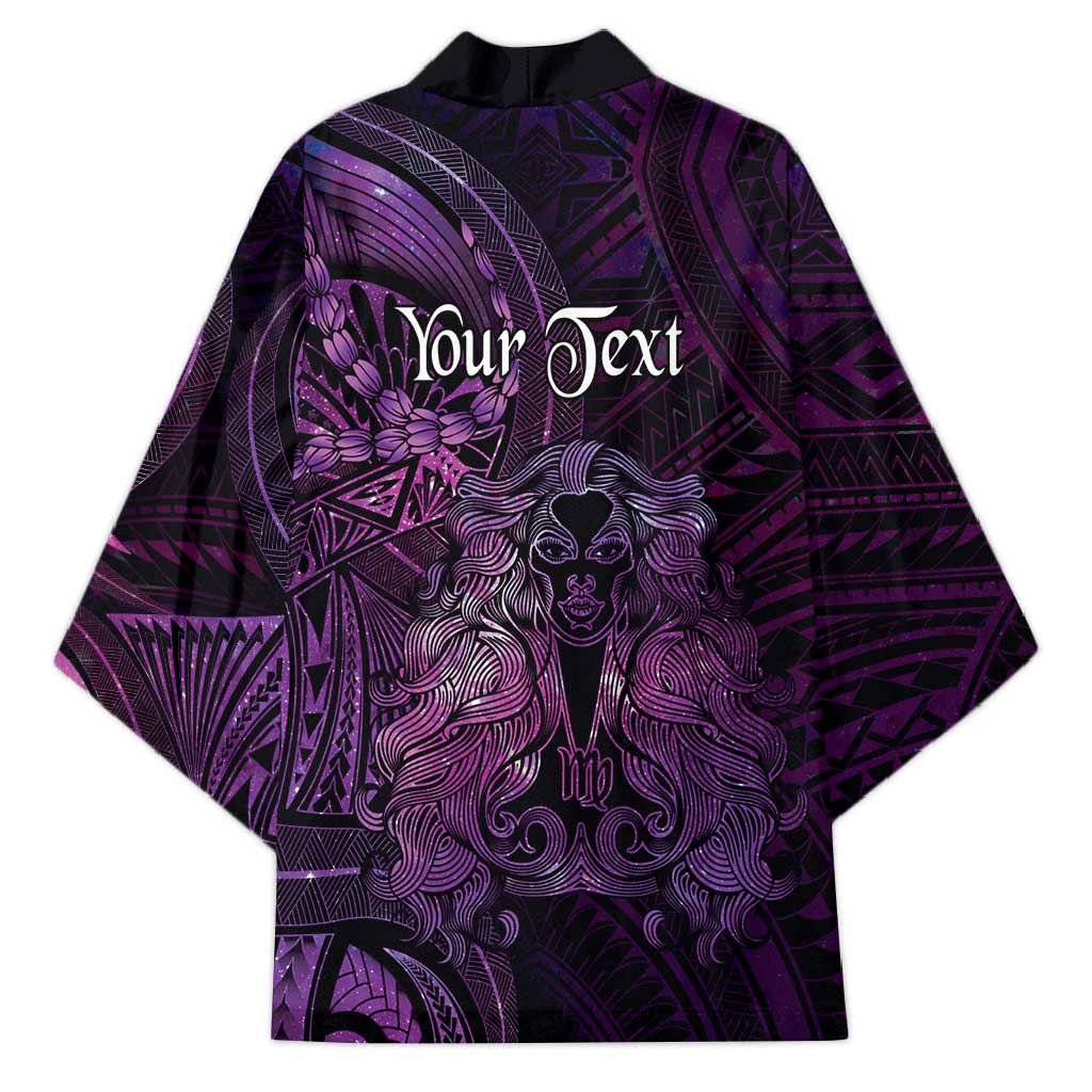 Personalised Polynesia Zodiac Virgo Kimono Galaxy Polynesian Pattern Chest Tattoo Style