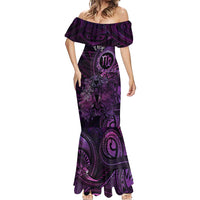 Personalised Polynesia Zodiac Virgo Mermaid Dress Galaxy Polynesian Pattern Chest Tattoo Style
