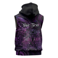 Personalised Polynesia Zodiac Virgo Sleeveless Hoodie Galaxy Polynesian Pattern Chest Tattoo Style LT14 - Polynesian Pride