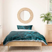 Personalised Polynesia Zodiac Sagittarius Bedding Set Galaxy Polynesian Pattern Chest Tattoo Style