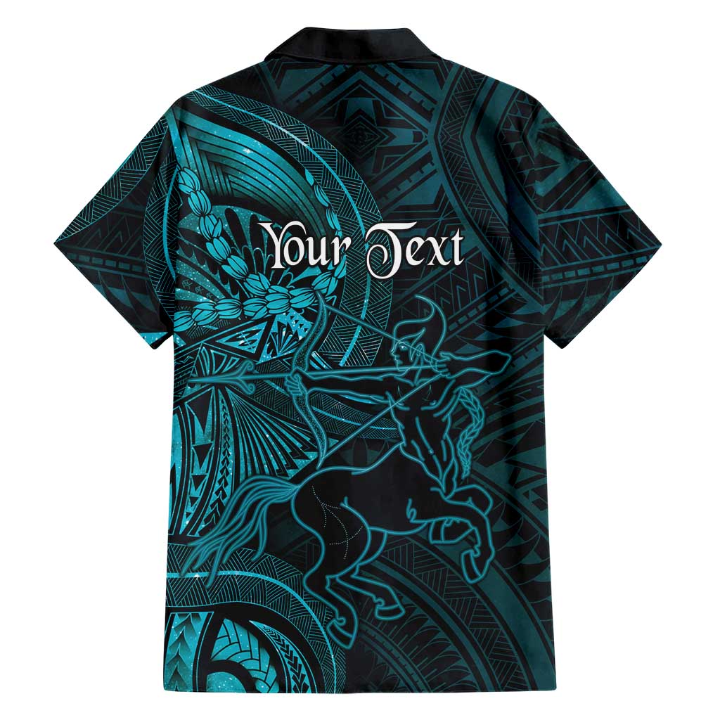Personalised Polynesia Zodiac Sagittarius Family Matching Mermaid Dress and Hawaiian Shirt Galaxy Polynesian Pattern Chest Tattoo Style LT14 - Polynesian Pride