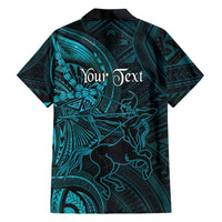 Personalised Polynesia Zodiac Sagittarius Family Matching Off Shoulder Maxi Dress and Hawaiian Shirt Galaxy Polynesian Pattern Chest Tattoo Style LT14 - Polynesian Pride