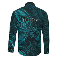 Personalised Polynesia Zodiac Sagittarius Family Matching Summer Maxi Dress and Hawaiian Shirt Galaxy Polynesian Pattern Chest Tattoo Style LT14 - Polynesian Pride