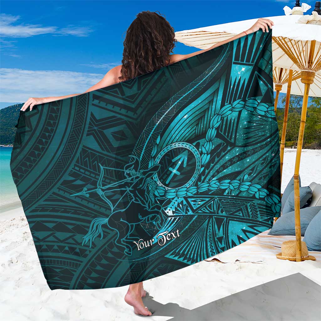 Personalised Polynesia Zodiac Sagittarius Sarong Galaxy Polynesian Pattern Chest Tattoo Style