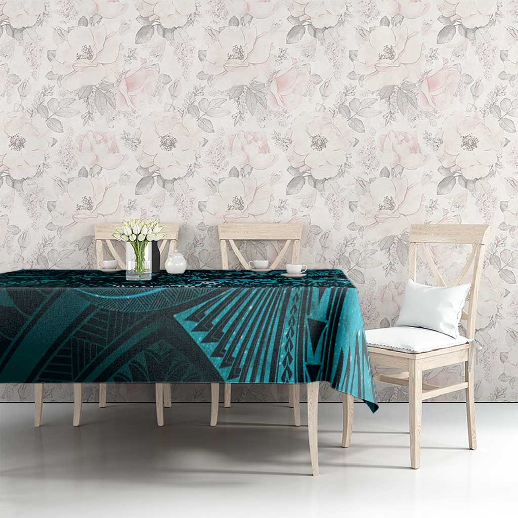 Personalised Polynesia Zodiac Sagittarius Tablecloth Galaxy Polynesian Pattern Chest Tattoo Style