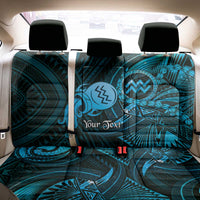 Personalised Polynesia Zodiac Aquarius Back Car Seat Cover Galaxy Polynesian Pattern Chest Tattoo Style LT14 - Polynesian Pride