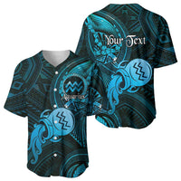 Personalised Polynesia Zodiac Aquarius Baseball Jersey Galaxy Polynesian Pattern Chest Tattoo Style