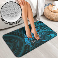 Personalised Polynesia Zodiac Aquarius Bathroom Set Galaxy Polynesian Pattern Chest Tattoo Style