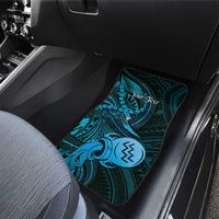 Personalised Polynesia Zodiac Aquarius Car Mats Galaxy Polynesian Pattern Chest Tattoo Style