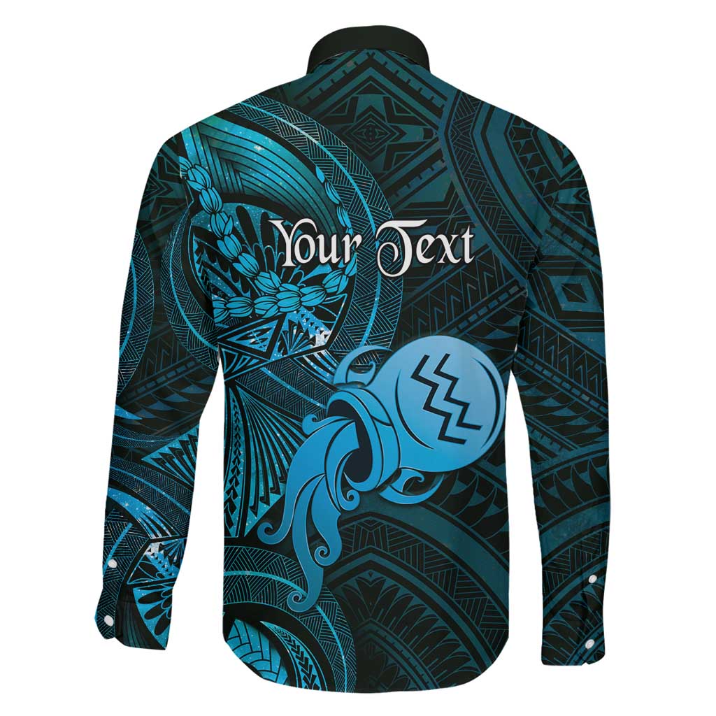 Personalised Polynesia Zodiac Aquarius Family Matching Tank Maxi Dress and Hawaiian Shirt Galaxy Polynesian Pattern Chest Tattoo Style LT14 - Polynesian Pride