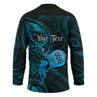 Personalised Polynesia Zodiac Aquarius Hockey Jersey Galaxy Polynesian Pattern Chest Tattoo Style