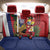 Hawaii And Tonga Back Car Seat Cover Shark Tattoo With Tongan Coat Of Arms