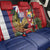 Hawaii And Tonga Back Car Seat Cover Shark Tattoo With Tongan Coat Of Arms