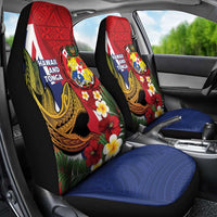 Hawaii And Tonga Car Seat Cover Shark Tattoo With Tongan Coat Of Arms LT14 - Polynesian Pride