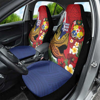 Hawaii And Tonga Car Seat Cover Shark Tattoo With Tongan Coat Of Arms LT14 - Polynesian Pride