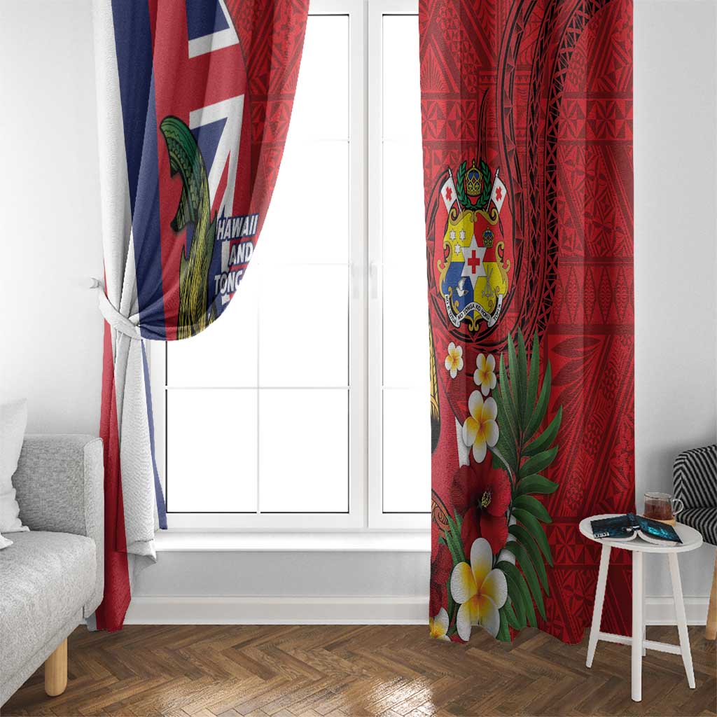 Hawaii And Tonga Window Curtain Shark Tattoo With Tongan Coat Of Arms