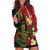 Hawaii And Tonga Hoodie Dress King Kamehameha Tribal Ngatu Pattern