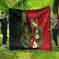 Hawaii And Tonga Quilt King Kamehameha Tribal Ngatu Pattern LT14 - Polynesian Pride