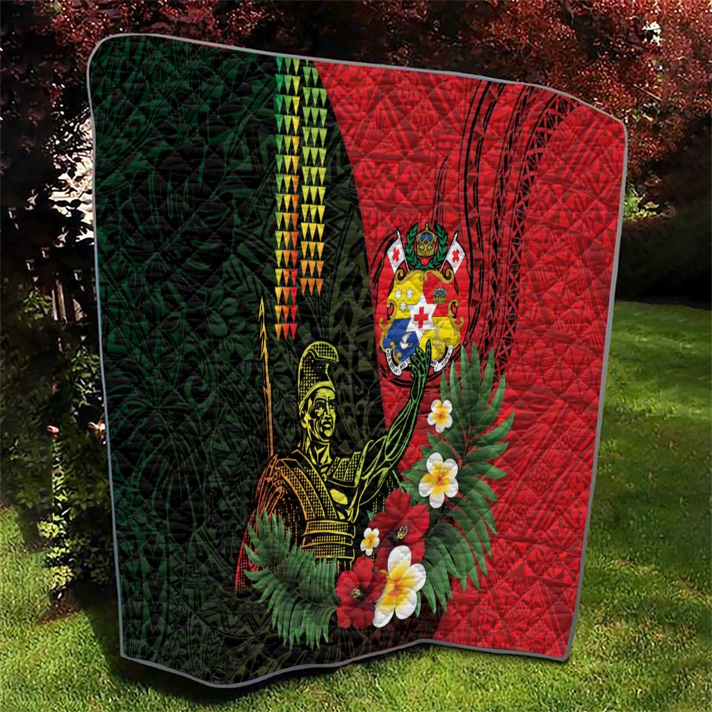 Hawaii And Tonga Quilt King Kamehameha Tribal Ngatu Pattern LT14 - Polynesian Pride