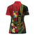 Hawaii And Tonga Women Polo Shirt King Kamehameha Tribal Ngatu Pattern