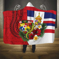 Hawaii And Tonga Hooded Blanket King Kalakaua Tribal Gecko Tongan Ngatu LT14 - Polynesian Pride