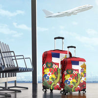 Hawaii And Tonga Luggage Cover King Kalakaua Tribal Gecko Tongan Ngatu LT14 - Polynesian Pride