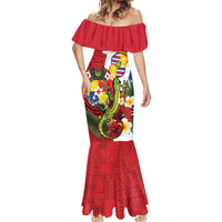 Hawaii And Tonga Mermaid Dress King Kalakaua Tribal Gecko Tongan Ngatu LT14 - Polynesian Pride
