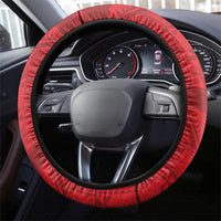 Hawaii And Tonga Steering Wheel Cover King Kalakaua Tribal Gecko Tongan Ngatu LT14 - Polynesian Pride