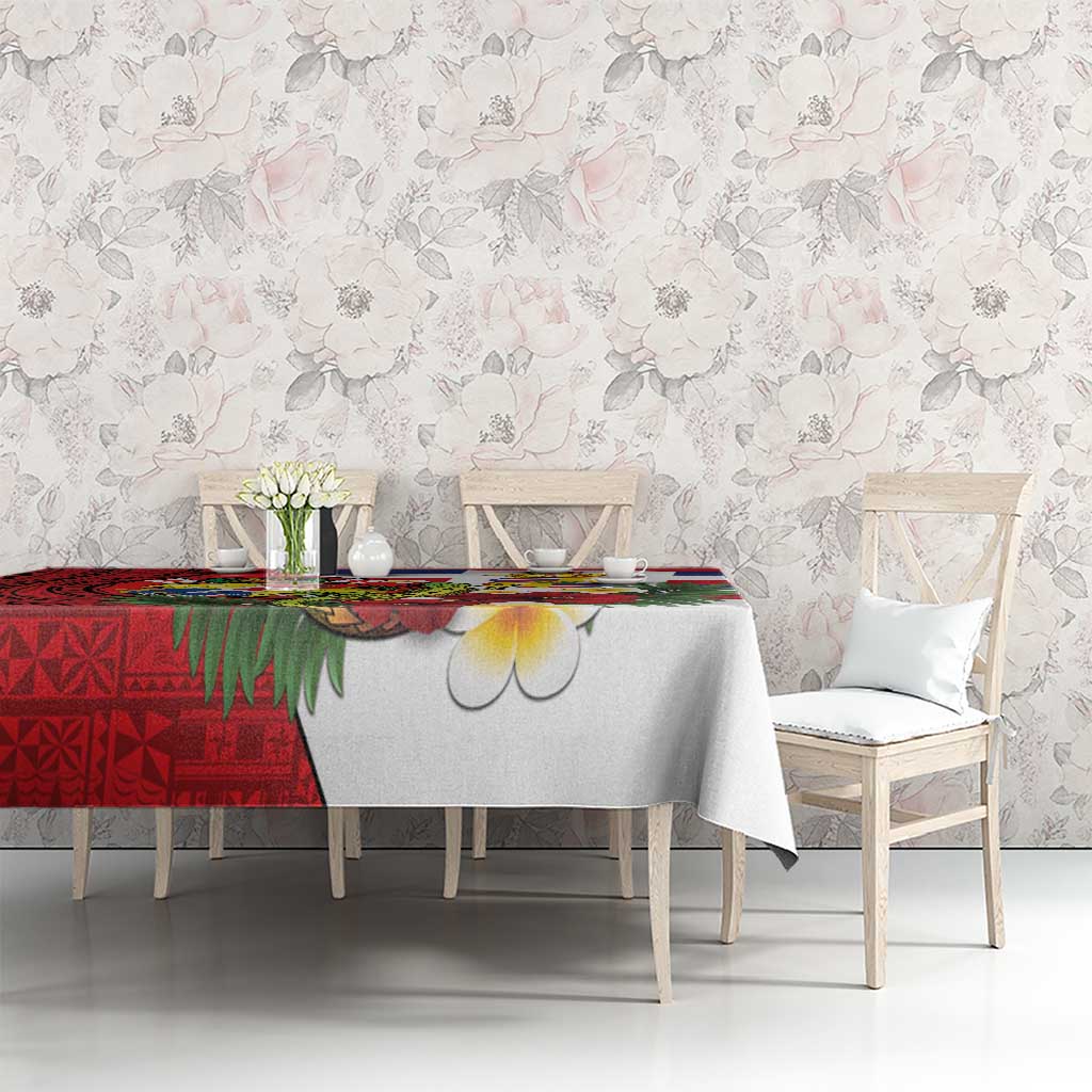 Hawaii And Tonga Tablecloth King Kalakaua Tribal Gecko Tongan Ngatu LT14 - Polynesian Pride